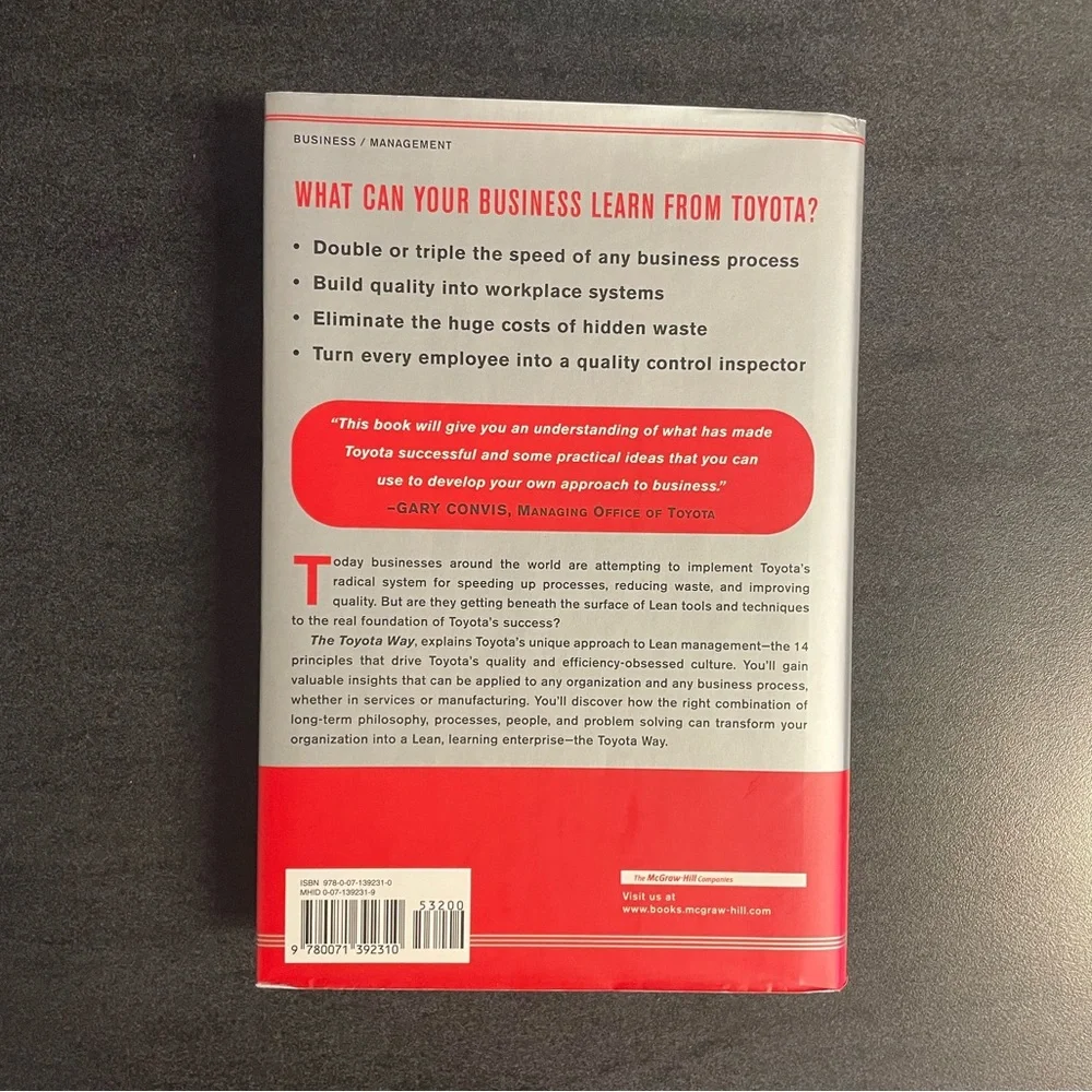 💖5 for $25💖 The Toyota Way by Jeffrey K. Liker – Hardcover